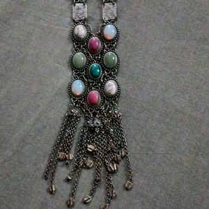 Free People Gem Stone Necklace